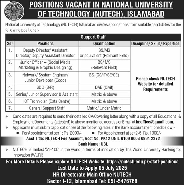 Nutech Jobs