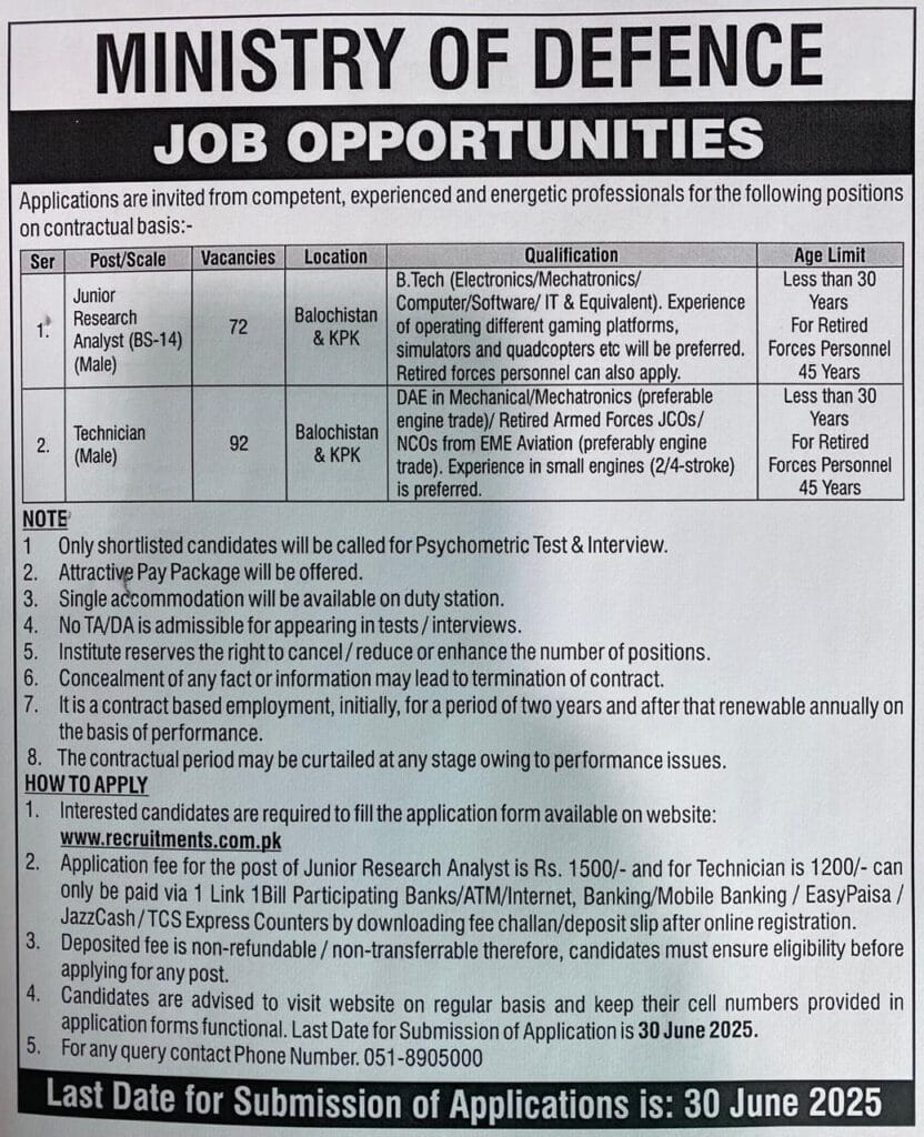 Ministry of Defence Jobs