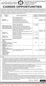 Sui Northern Gas Pipeline Company (SNGPC) Jobs July 2025