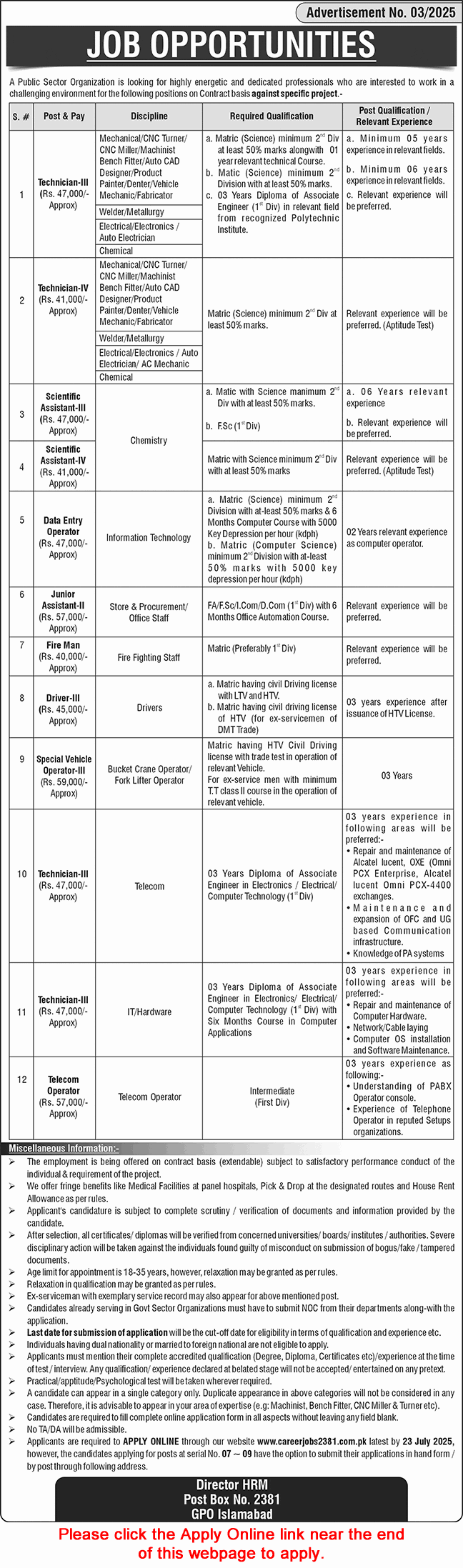 Latest Jobs in Pakistan Atomic Energy Commission (PAEC) July 2025