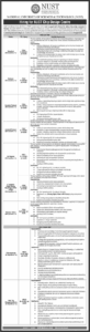 Latest National University Science Technology (NUST) University Jobs In Islamabad
