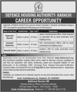 Latest Jobs in DHA Karachi August 2025