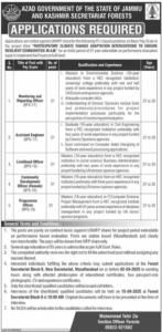 Government of Azad Jammu & Kashmir Secretariat Jobs Aug 2025