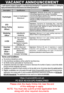 PO Box 635 GPO Rawalpindi Jobs August 2025