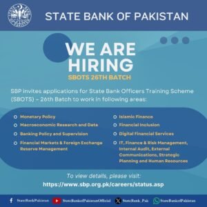 Latest State Bank Officers Training Scheme (SBOTS)