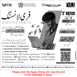 Digiskills Pakistan Free Online Courses November 2025