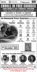 Digiskills Pakistan Free Online Courses November 2025 Dec